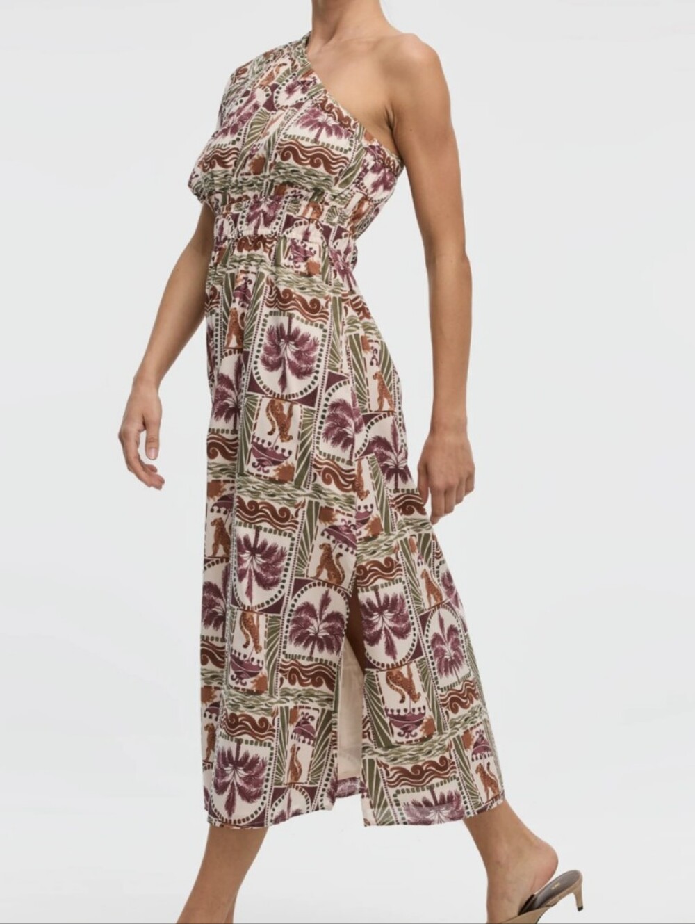 One Shoulder Maxi Dress